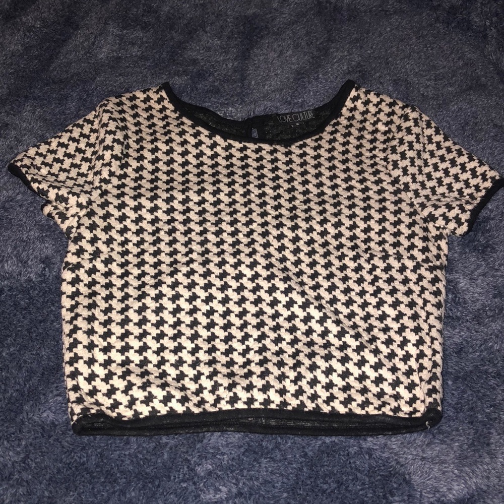 Love Culture Patterned Crop Top